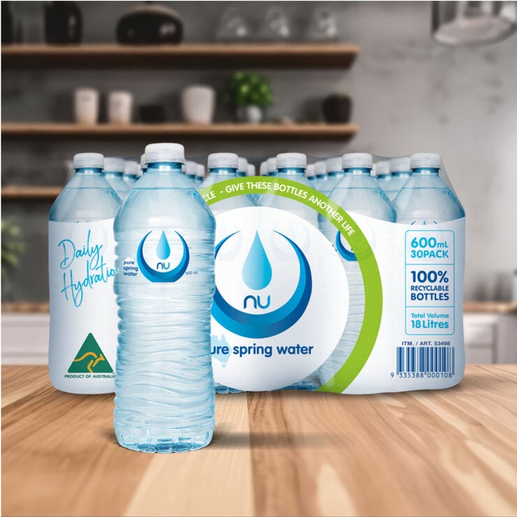 ニューピュア スプリングウオーター 600ml x 30本 Nu-Pure
