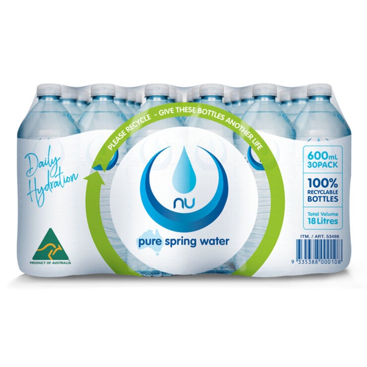 ニューピュア スプリングウオーター 600ml x 30本 Nu-Pure Spring